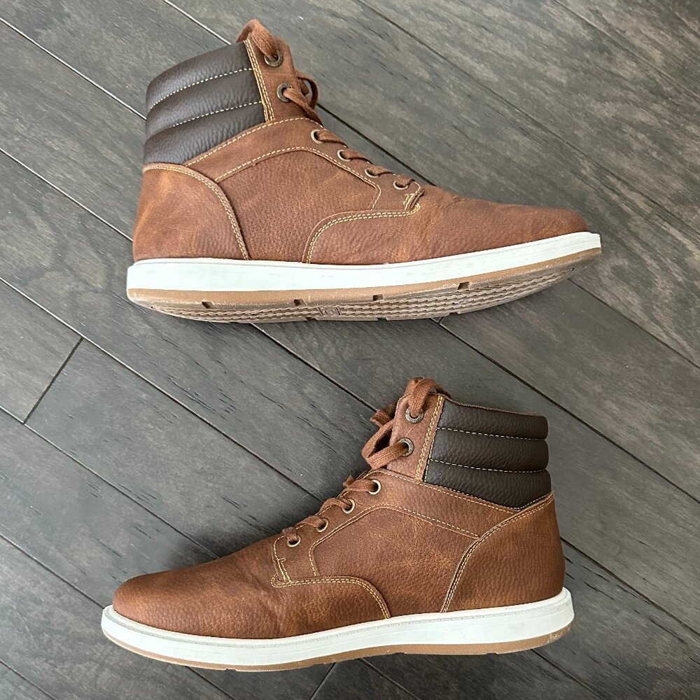 G.H.Bass Tan Brown Leather Chukka Boots 713629BRTN Men's 10 - Picture 7 of 14